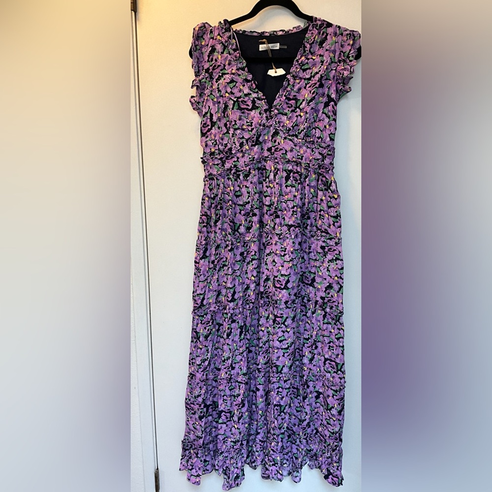 ✨Free the Roses FLORAL RUFFLE DETAIL LONG DRESS - Picture 2 of 10